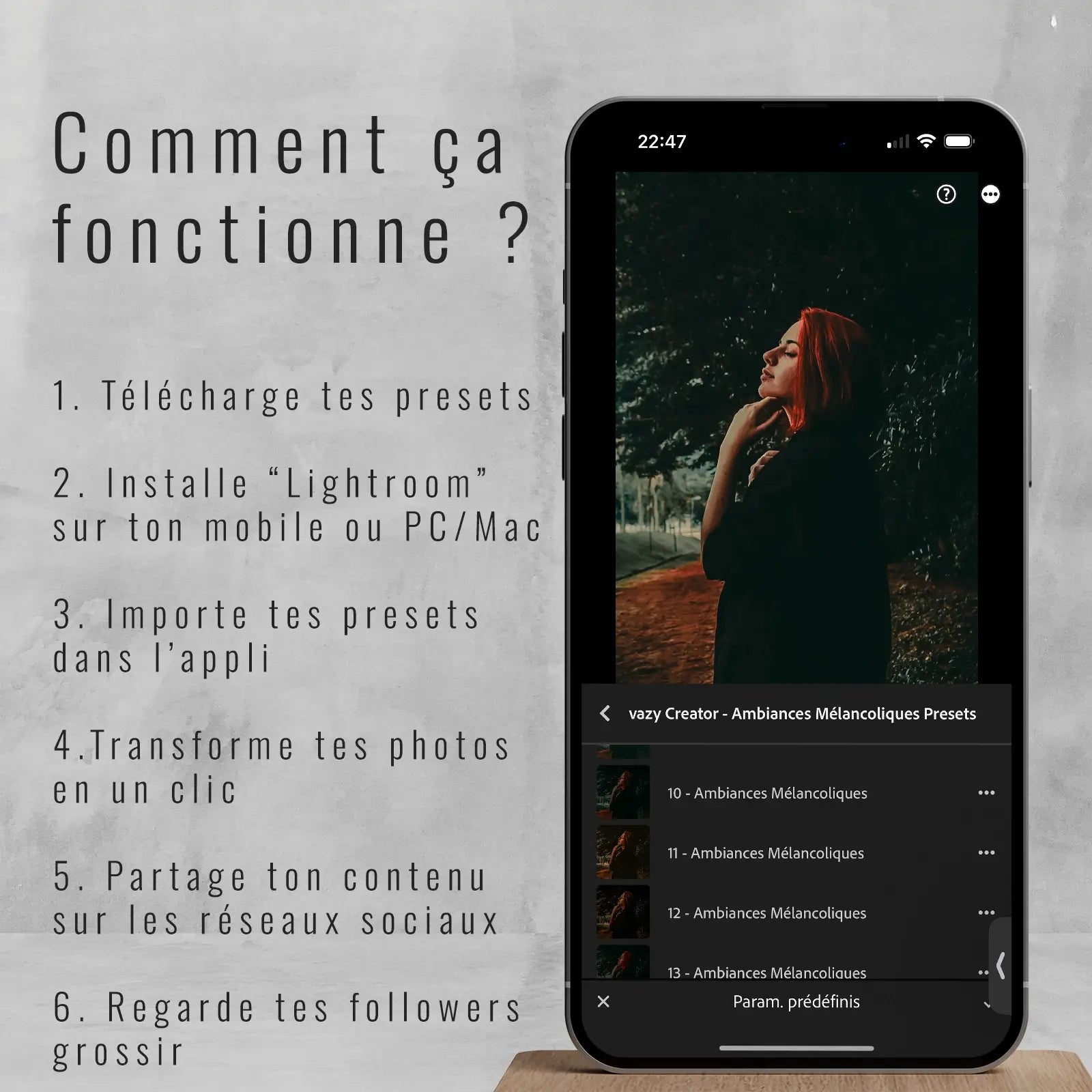 Ambiances Mélancoliques - Presets Lightroom PC/Mac & Mobiles - LightroomPresets.cyou (4)